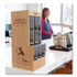 WORLD CENTRIC DPBAFKS Cutlery Dispenser, Holds Forks/Knives/Spoons, 10.2 x 8.5 x 21.1, Natural
