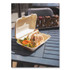 VEGWARE VWHC96NFA Nourish Molded Fiber Takeout Containers, Compostable, 6.1 x 9 x 2.9, Natural, Sugarcane, 200/Carton
