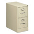 ALERA HVF1529PY Two-Drawer Economy Vertical File, 2 Letter-Size File Drawers, Putty, 15" x 25" x 28.38"