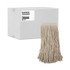 BOARDWALK 324C Mop Head, Premium Saddleback Head, Cotton Fiber, 24 oz, White, 12/Carton