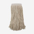 BOARDWALK 324C Mop Head, Premium Saddleback Head, Cotton Fiber, 24 oz, White, 12/Carton