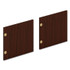 HON COMPANY LDR66LMLT1 Mod Laminate Doors for 66"W Mod Desk Hutch, 16.37 x 14.83, Traditional Mahogany, 2/Carton