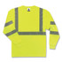 TENACIOUS HOLDINGS, INC. ergodyne® 21703 GloWear 8391 Class 3 Hi-Vis Long Sleeve Shirt, Polyester, Lime, Medium
