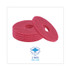 BOARDWALK 4012RED Buffing Floor Pads, 12" Diameter, Red, 5/Carton
