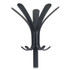 ALBA PMCLEON CLEO Coat Stand, Stand Alone Rack, Ten Knobs, Steel/Plastic, 19.75w x 19.75d x 68.9h, Black