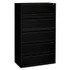 HON COMPANY 795LP Brigade 700 Series Lateral File, 4 Legal/Letter-Size File Drawers, 1 File Shelf, 1 Post Shelf, Black, 42" x 18" x 64.25"