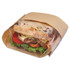 BAGCRAFT 300094 Dubl View Sandwich Bags, 9.5" x 5.75" x 2.75", Natural Brown/Clear, 500/Carton