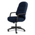 HON COMPANY 2091CU98T Pillow-Soft 2090 Series Executive High-Back Swivel/Tilt Chair, Supports Up to 300 lb, Navy Seat/Back, Black Base