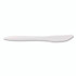 BERK ENTERPRISES INC Berkley Square 1011000 Mediumweight Polypropylene Cutlery, Knife, Plastic, White, 1,000/Carton