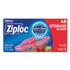SC JOHNSON Ziploc® 314469BX Double Zipper Storage Bags, Triple System Seal, Quart, 9.63" x 8.5", Clear, 48/Box