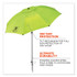 TENACIOUS HOLDINGS, INC. ergodyne® 12967 Shax 6100 Lightweight Work Umbrella, 90" Span, 92.4" Long, Lime Canopy