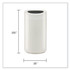 SAFCO PRODUCTS 9921WH Open Top Oval Waste Receptacle, 14 gal, Steel, White
