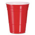DART P16RPK SOLO Party Plastic Cold Drink Cups, 16 oz, Red, 50/Pack