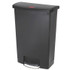 RUBBERMAID COMMERCIAL PROD. 1883615 Streamline Resin Step-On Container, Front Step Style, 24 gal, Polyethylene, Black