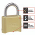 MASTER LOCK COMPANY 175D Resettable Combination Padlock, 2" Wide, Brass