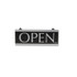 U. S. STAMP & SIGN Headline® 4246 Century Series Reversible Open/Closed Sign, w/Suction Mount, 13 x 5, Black