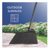 FREUDENBERG HOUSEHOLD PRODUCTS O-Cedar® 168215EA Outdoor PowerCorner Angle Broom, 48" Handle, Black/Gray