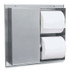 BOBRICK WASHROOM 386 Partition-Mounted Multi-Roll Toilet Tissue Dispenser, 13.25 x 4 x 12.56, Stainless Steel