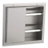 BOBRICK WASHROOM 386 Partition-Mounted Multi-Roll Toilet Tissue Dispenser, 13.25 x 4 x 12.56, Stainless Steel