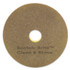 3M/COMMERCIAL TAPE DIV. Scotch-Brite™ 09541 Clean and Shine Pad, 20" Diameter, Brown/Yellow, 5/Carton