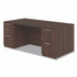 ALERA SVDP7236MY Alera Seville Series Double Pedestal Desk, 72" x 36" x 29", Mahogany
