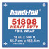 HFA INC 51808 Heavy Duty Aluminum Foil, 18" x 500 ft