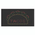 ALPINE INDUSTRIES ALP49711 LED Rectangular TACO Sign, 19 x 10, Black Frame, Green/Red/Yellow Graphics