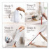 FREUDENBERG HOUSEHOLD PRODUCTS O-Cedar® 172172PK Flex and Catch Duster Heavy-Duty Refills, Polyester, White, 5/Pack
