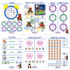 NEWPATH LEARNING NewPath Learning Time & Money Bulletin Board Charts, Set of 6, English Edition