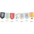 TEACHER CREATED RESOURCES Teacher Created Resources® Cool for School Pennants Welcome Bulletin Board Set, 50 Pieces