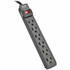 TRIPP LITE PS66B Eaton Tripp Lite Series Power Strip 6 Outlet NEMA 5-15R AC 6ft Cord 5-15P Black Housing - Power strip - 15 A - AC 120 V - 1875 Watt - input: NEMA 5-15P - output connectors: 6 (NEMA 5-15) - 6 ft cord - black