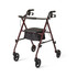 MEDLINE INDUSTRIES, INC. MDS86825SLRS Medline Adjustable Steel Rollator With Seat, 36in x 17in, Burgundy