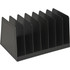 SP RICHARDS 11876 Business Source Desk Step Sorter - 4.50in Height x 8.75in Width x 5.50in Depth - Desktop - 25% Recycled - Black - Plastic - 1 Each