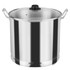 EKCO(R) 4043655 Vasconia Aluminum Nonstick Steamer With Glass Lid, 17 Qt, Metallic