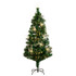 NEARLY NATURAL INC. T4565 Nearly Natural Pine 60inH Artificial Fiber Optic Christmas Tree With LED Lights, 60inH x 24inW x 24inD, Green