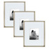 UNIEK INC. 212183 Kate And Laurel Calter Modern Wall Picture Frame Set, 21 1/2in x 17 1/2in With Mat, Silver, Set Of 3