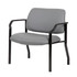 NORSTAR OFFICE PRODUCTS INC. B9591AM-GY-500 Boss Office Products Antimicrobial Vinyl Mid-Back Guest Chair, Black