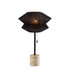 ADESSO INC 3869-01 Adesso Gardner Table Lamp, 24-1/2inH, Black Shade/Travertine Base