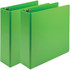 SAMSILL CORP U86878 Samsill Earths Choice Plant-based View Binders - 3in Binder Capacity - Letter - 8 1/2in x 11in Sheet Size - 3 x Round Ring Fastener(s) - 2 Pocket(s) - Chipboard, Polypropylene, Plastic - Lime Green - 1.26 lb - Recycled