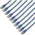 STARTECH.COM C6PATCH1BL10PK  1 ft. CAT6 Ethernet cable - 10 Pack - ETL Verified - Blue CAT6 Patch Cord - Molded RJ45 Connectors - 24 AWG - UTP - 1 ft. CAT6 Ethernet cable multipack meets all ANSI/TIA-568-D Category 6 patch cable specifications