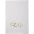 JAM PAPER AND ENVELOPE 334934857 JAM Paper Thank You Card Sets, 4-7/8in x 3-3/8in, White Cards With Gold Script And White Envelopes, Pack Of 25 Cards And Envelopes