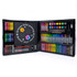The Art 101 Ultimate 126-Piece Scratch Kit offers tons of creative fun. The kit includes scratch art sheets, blank sheets, markers, crayons, watercolor cakes and colored pencils that store in the organizer case.  Kit includes several artistic tools for young artists.  Includes five 10in x 10in scratch art sheets, 2 blank sheets, markers, crayons, watercolor cakes and colored pencils.  Markers have a water-based ink formula so they're washable off non-porous surfaces.  Tools store in the handy organizer case.