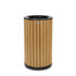 ADIR CORP. ALP4400-01-CD Alpine Slatted Recycled Plastic Panel Round Outdoor Trash Can, 32 Gallon, 33-7/8inH x 20inW x 20D, Cedar