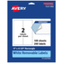 AVERY PRODUCTS CORPORATION 94266-RMP100 Avery Removable Labels, 94266-RMP100, Rectangle, 11in x 4-1/4in, White, Pack Of 200 Labels