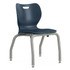 HNI CORPORATION HONSL4L14EREP HON SmartLink Plastic 4-Leg 14inH Stackable Chairs, Regatta/Platinum, Set Of 4 Chairs