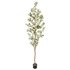 NEARLY NATURAL INC. 9160 Nearly Natural Olive Tree 82in Artificial Tree With Pot, Green/Black
