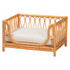 WHOLESALE INTERIORS, INC. 2721-13637 bali & pari Kierra Bohemian Rattan Pet Bed, 22in x 28in, Honey