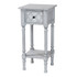 WHOLESALE INTERIORS, INC. 2721-13483 Baxton Studio Gellert Classic And Traditional Finished Wood 1-Drawer Square End Table, 30-5/16inH x 14-1/4inW x 14-1/4inD, Gray