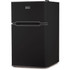 Keep your favorite drinks and snacks chilled within the Black+Decker 3.1 Cu. Ft. 2-Door Refrigerator With True Freezer. A dedicated freezer gives you space for frozen food, while a crisper compartment keeps vegetables fresh.  Features a separate 0.9 cu. ft. True Freezer.  Includes 2 full-width glass shelves.  Integrated full-width crisper.  Door storage shelves in fridge and freezer offer additional space.  Boasts dedicated beverage can storage and tall bottle door storage.  Adjustable thermostat control for custom cooling.  Utilize manual defrost.  Interior light illuminates contents.  Adjustable leveling legs offer stability.  Recessed door handle offers a sleek look.  Uses R600a refrigerant.