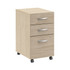 BUSH INDUSTRIES INC. ARF116NE-Z Bush Business Furniture Arrive 16inW 3 Drawer Mobile File Cabinet - Assembled, Natural Elm, Standard Delivery